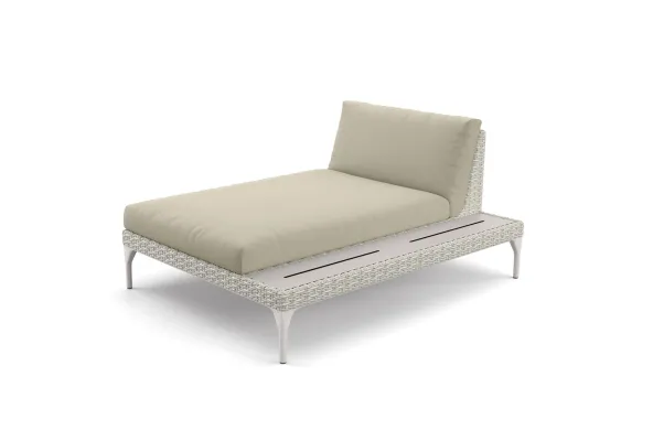 DEDON MU Daybed, inkl. HPL Ablage links